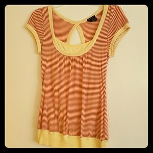 Pink & Yellow Top w/ cute back
